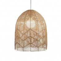 Oriel Lighting-TANAH PENDANT Natural Cane Rattan Shade Only